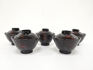 霞文　吸い物椀　5客揃